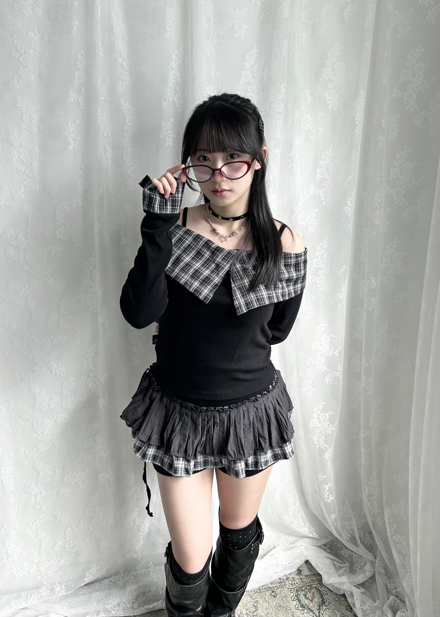 𝐓𝐰𝐨 𝐖𝐚𝐲 𝐂𝐡𝐞𝐜𝐤𝐞𝐝 𝐑𝐮𝐟𝐟𝐥𝐞 𝐋𝐚𝐲𝐞𝐫𝐢𝐧𝐠 𝐒𝐤𝐢𝐫𝐭