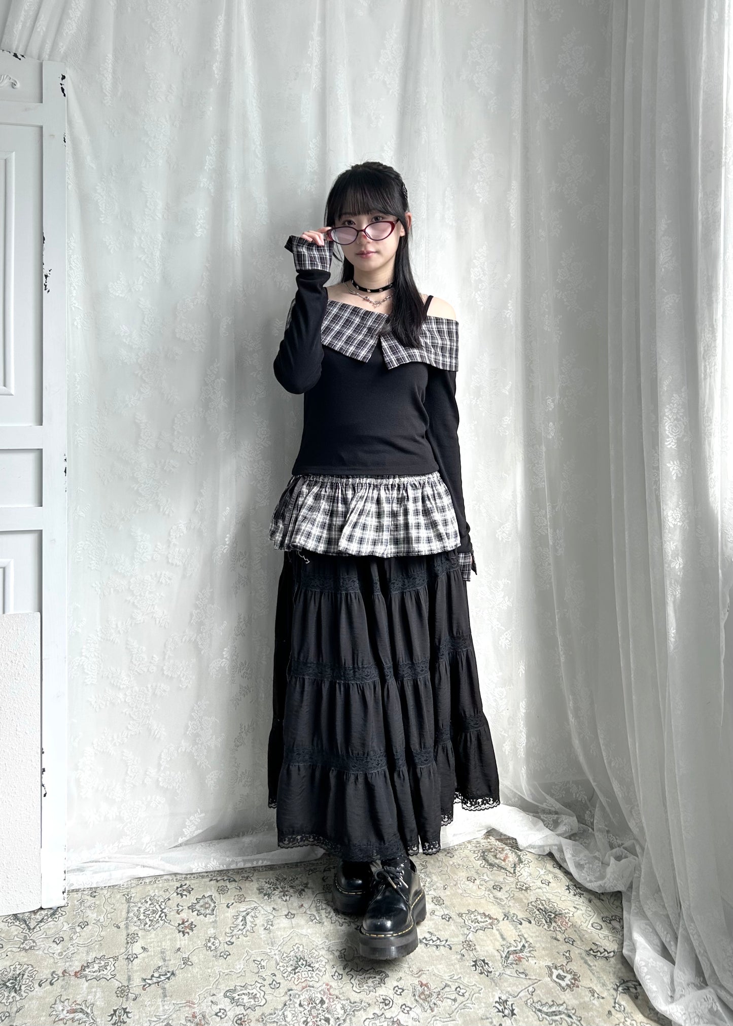 𝐓𝐰𝐨 𝐖𝐚𝐲 𝐂𝐡𝐞𝐜𝐤𝐞𝐝 𝐑𝐮𝐟𝐟𝐥𝐞 𝐋𝐚𝐲𝐞𝐫𝐢𝐧𝐠 𝐒𝐤𝐢𝐫𝐭