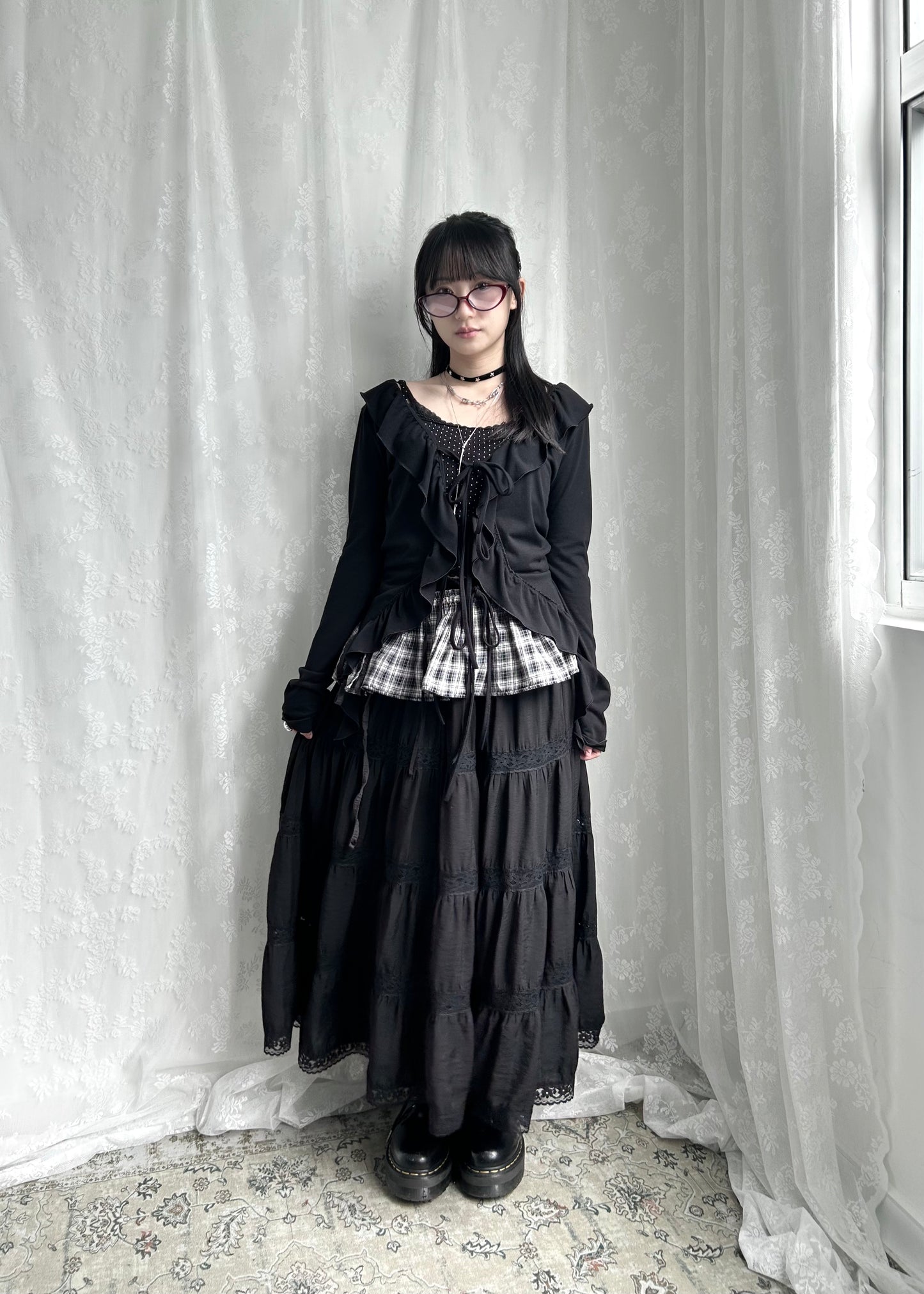 𝐓𝐰𝐨 𝐖𝐚𝐲 𝐂𝐡𝐞𝐜𝐤𝐞𝐝 𝐑𝐮𝐟𝐟𝐥𝐞 𝐋𝐚𝐲𝐞𝐫𝐢𝐧𝐠 𝐒𝐤𝐢𝐫𝐭