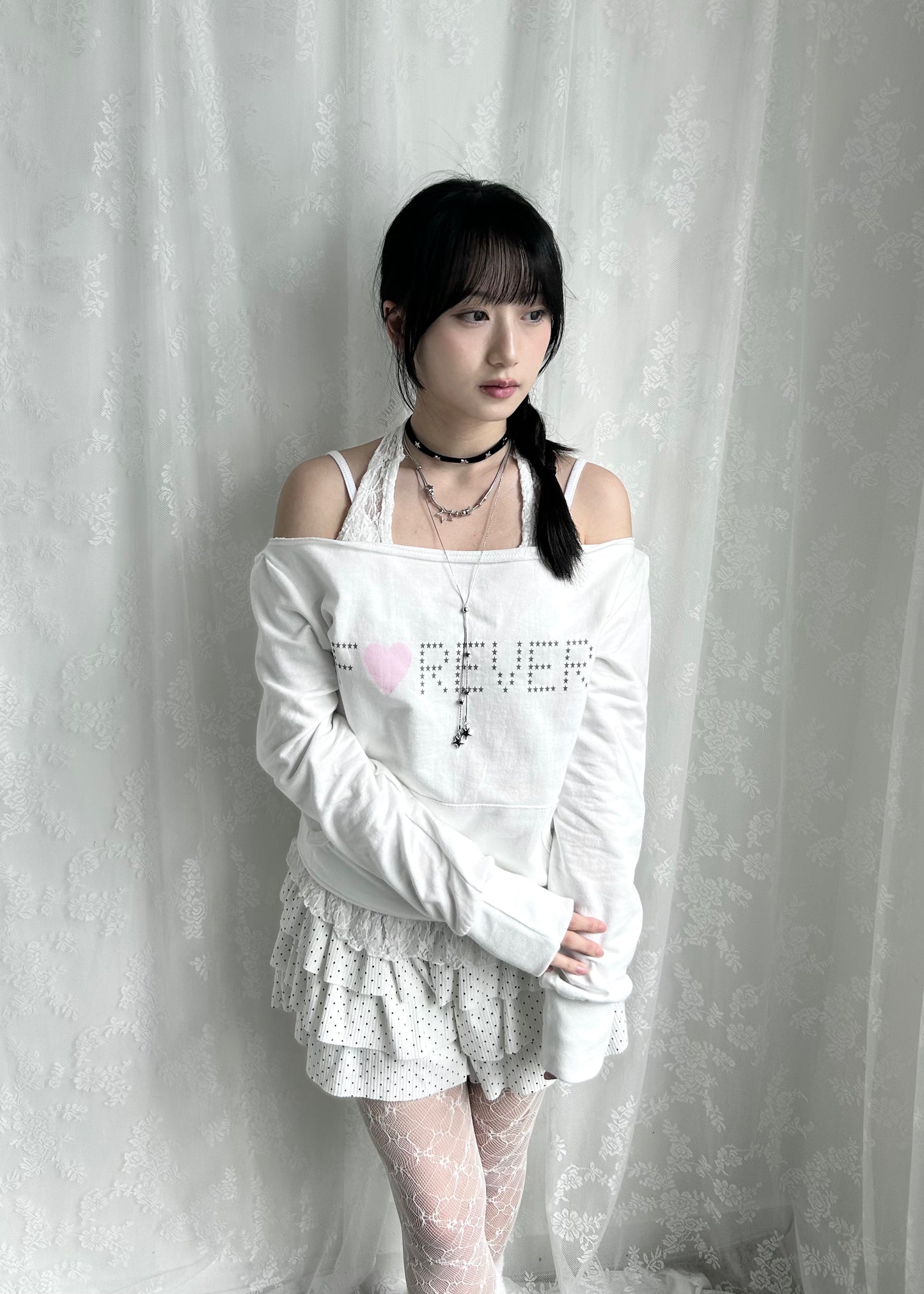 𝐅♥𝐑𝐄𝐕𝐄𝐑 𝐎𝐟𝐟 𝐒𝐡𝐨𝐮𝐥𝐝𝐞𝐫 𝐓𝐨𝐩 - 𝐖𝐡𝐢𝐭𝐞