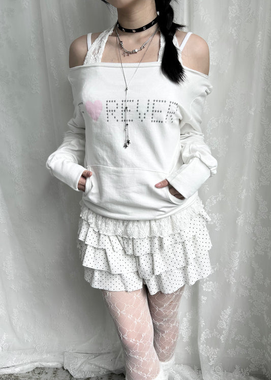 𝐅♥𝐑𝐄𝐕𝐄𝐑 𝐎𝐟𝐟 𝐒𝐡𝐨𝐮𝐥𝐝𝐞𝐫 𝐓𝐨𝐩 - 𝐖𝐡𝐢𝐭𝐞