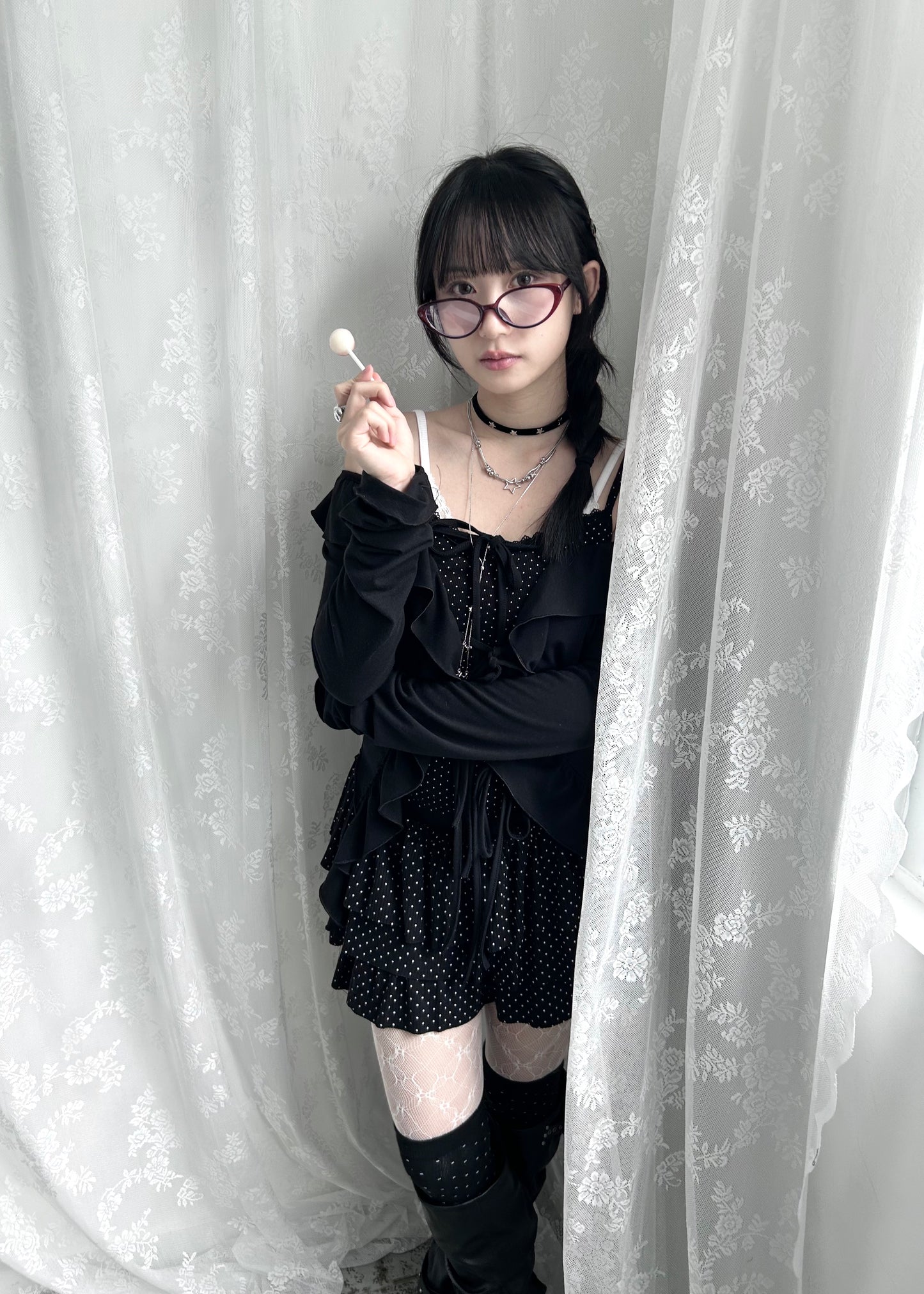 𝐏𝐨𝐥𝐤𝐚 𝐃𝐨𝐭𝐬 𝐋𝐚𝐜𝐞 𝐓𝐚𝐧𝐤 𝐓𝐨𝐩 - 𝐁𝐥𝐚𝐜𝐤