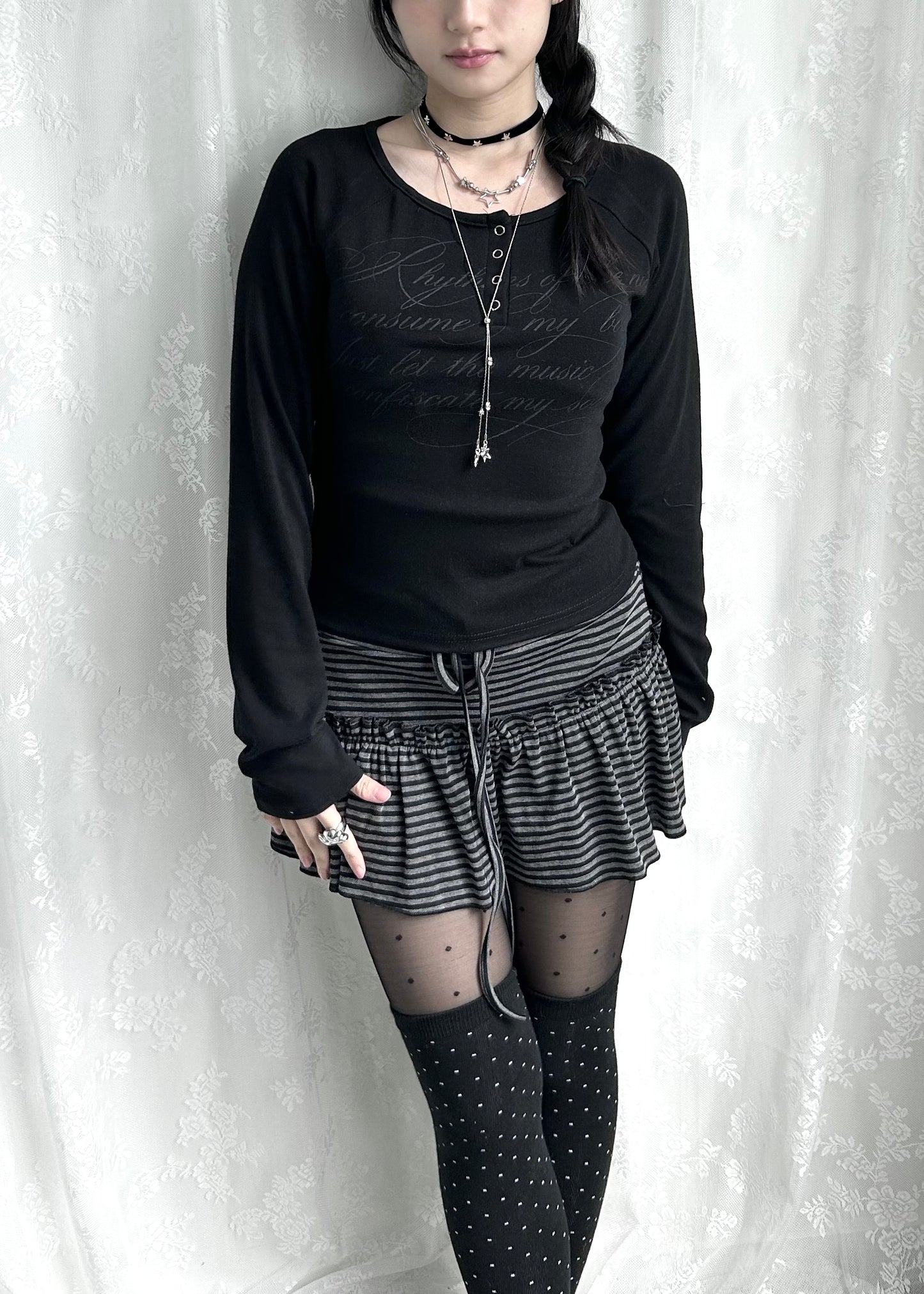 𝐒𝐭𝐫𝐢𝐩𝐞𝐝 𝐑𝐮𝐟𝐟𝐥𝐞 𝐌𝐢𝐧𝐢 𝐒𝐤𝐨𝐫𝐭