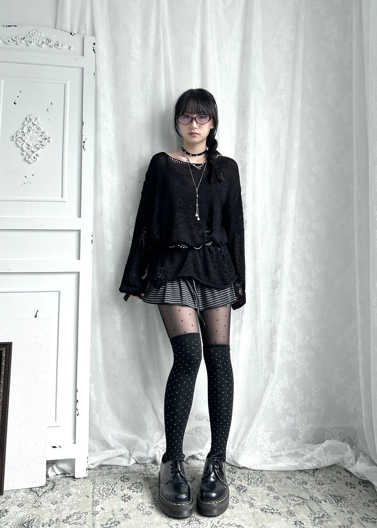 𝐒𝐭𝐫𝐢𝐩𝐞𝐝 𝐑𝐮𝐟𝐟𝐥𝐞 𝐌𝐢𝐧𝐢 𝐒𝐤𝐨𝐫𝐭