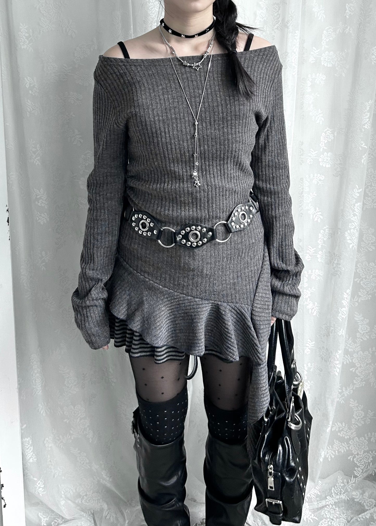 𝐒𝐭𝐫𝐢𝐩𝐞𝐝 𝐑𝐮𝐟𝐟𝐥𝐞 𝐌𝐢𝐧𝐢 𝐒𝐤𝐨𝐫𝐭