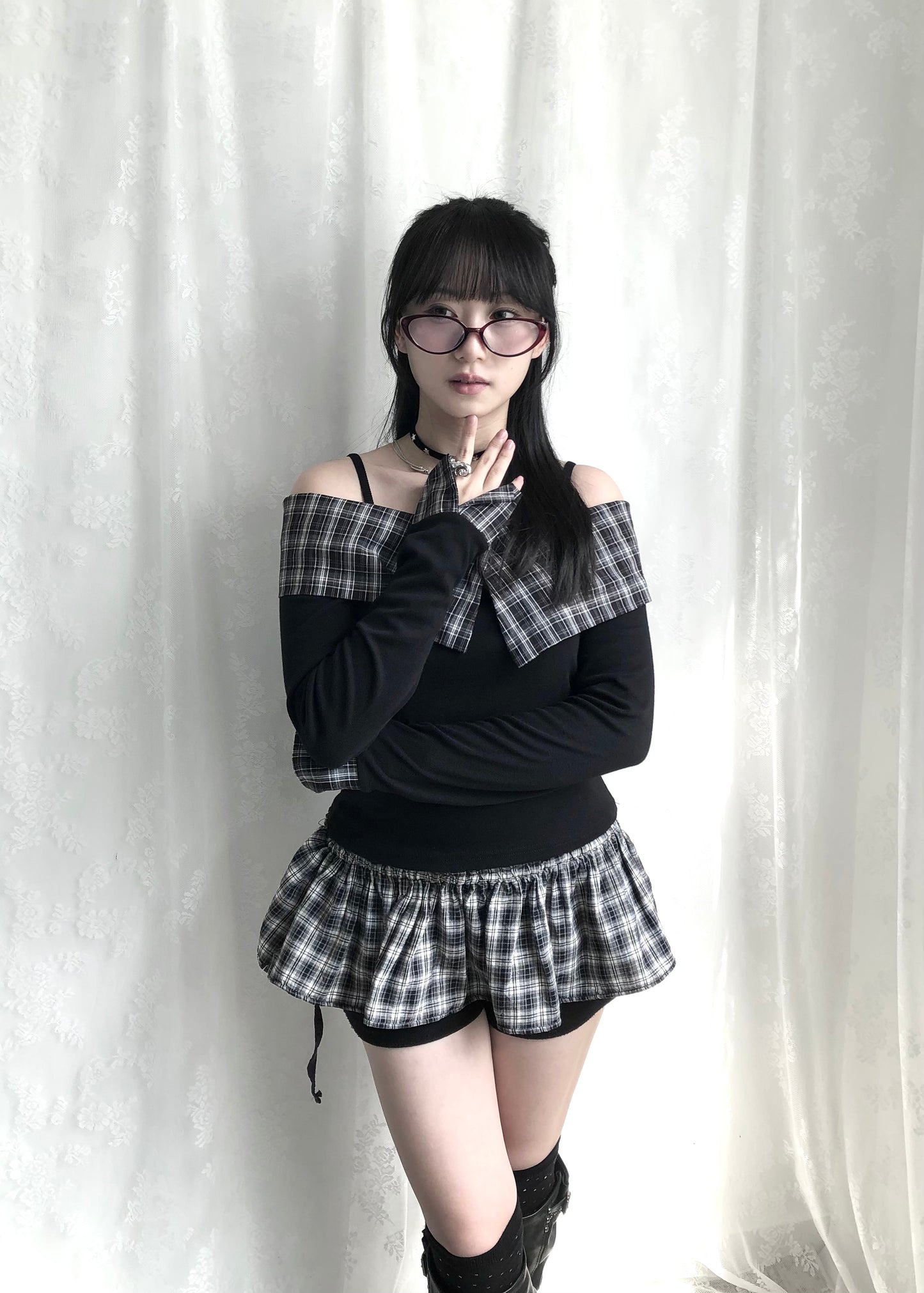 𝐓𝐰𝐨 𝐖𝐚𝐲 𝐂𝐡𝐞𝐜𝐤𝐞𝐝 𝐑𝐮𝐟𝐟𝐥𝐞 𝐋𝐚𝐲𝐞𝐫𝐢𝐧𝐠 𝐒𝐤𝐢𝐫𝐭