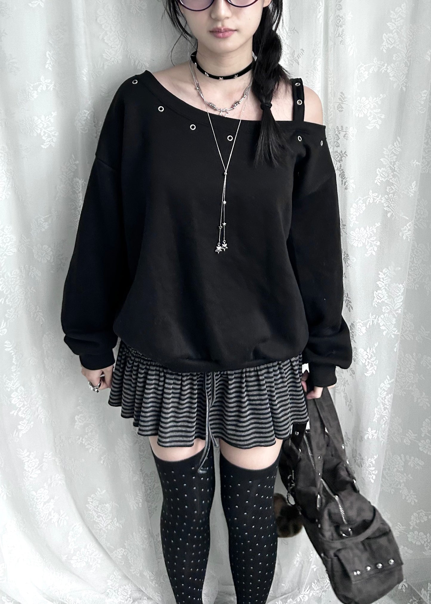 𝐒𝐭𝐫𝐢𝐩𝐞𝐝 𝐑𝐮𝐟𝐟𝐥𝐞 𝐌𝐢𝐧𝐢 𝐒𝐤𝐨𝐫𝐭