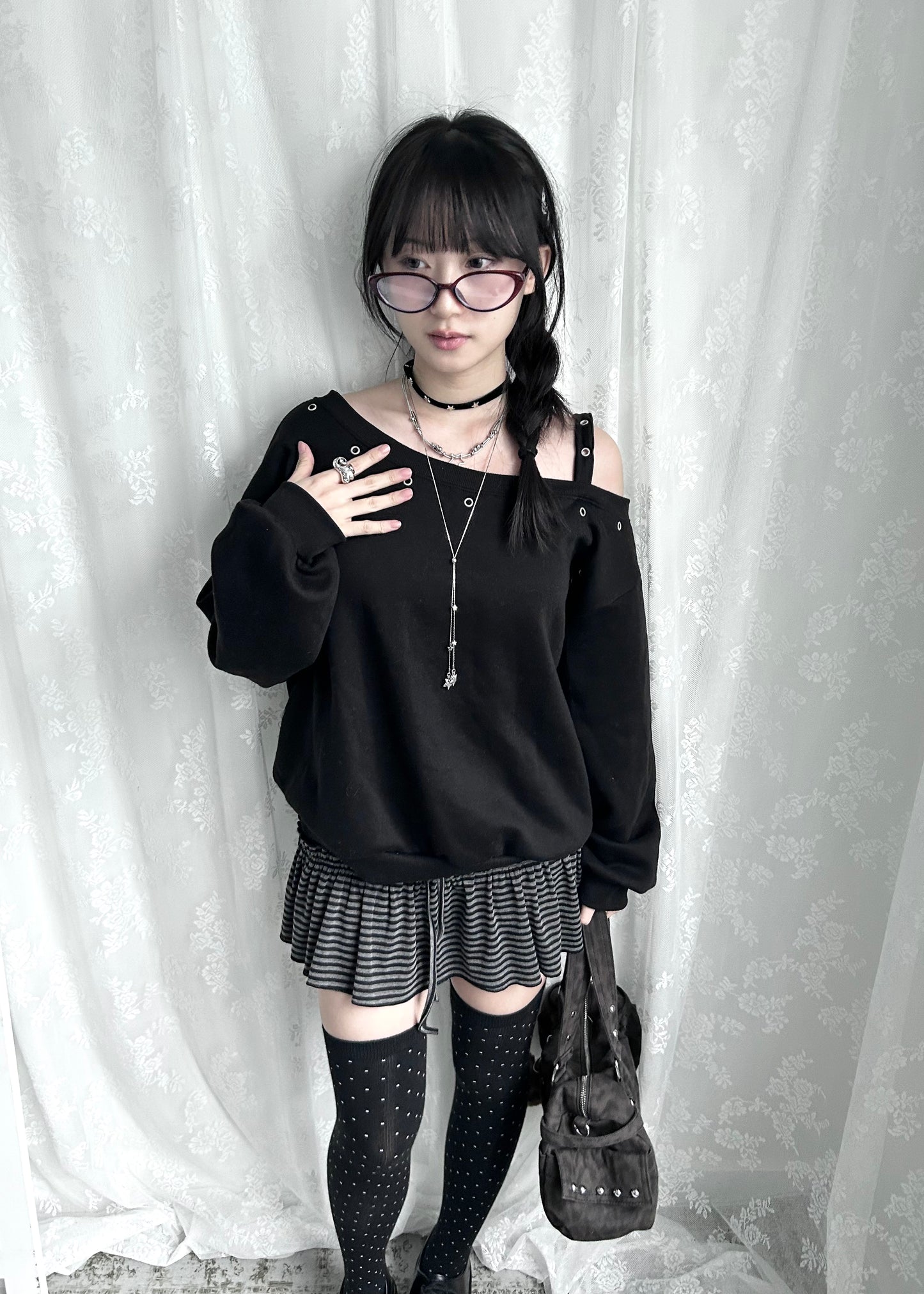 𝐒𝐭𝐫𝐢𝐩𝐞𝐝 𝐑𝐮𝐟𝐟𝐥𝐞 𝐌𝐢𝐧𝐢 𝐒𝐤𝐨𝐫𝐭