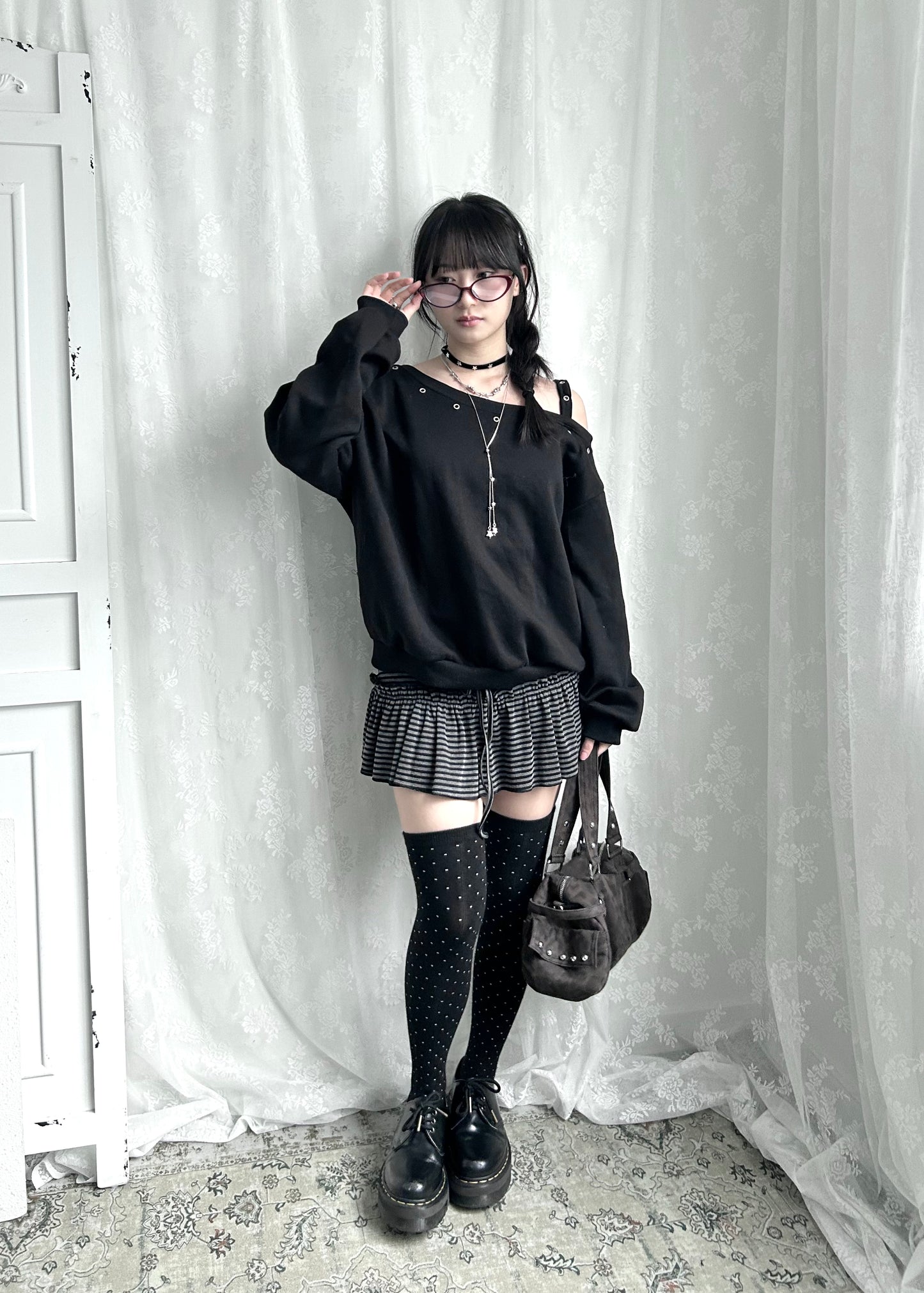 𝐒𝐭𝐫𝐢𝐩𝐞𝐝 𝐑𝐮𝐟𝐟𝐥𝐞 𝐌𝐢𝐧𝐢 𝐒𝐤𝐨𝐫𝐭