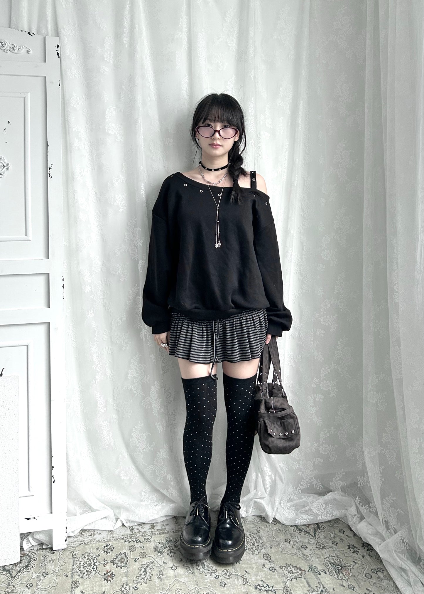 𝐒𝐭𝐫𝐢𝐩𝐞𝐝 𝐑𝐮𝐟𝐟𝐥𝐞 𝐌𝐢𝐧𝐢 𝐒𝐤𝐨𝐫𝐭