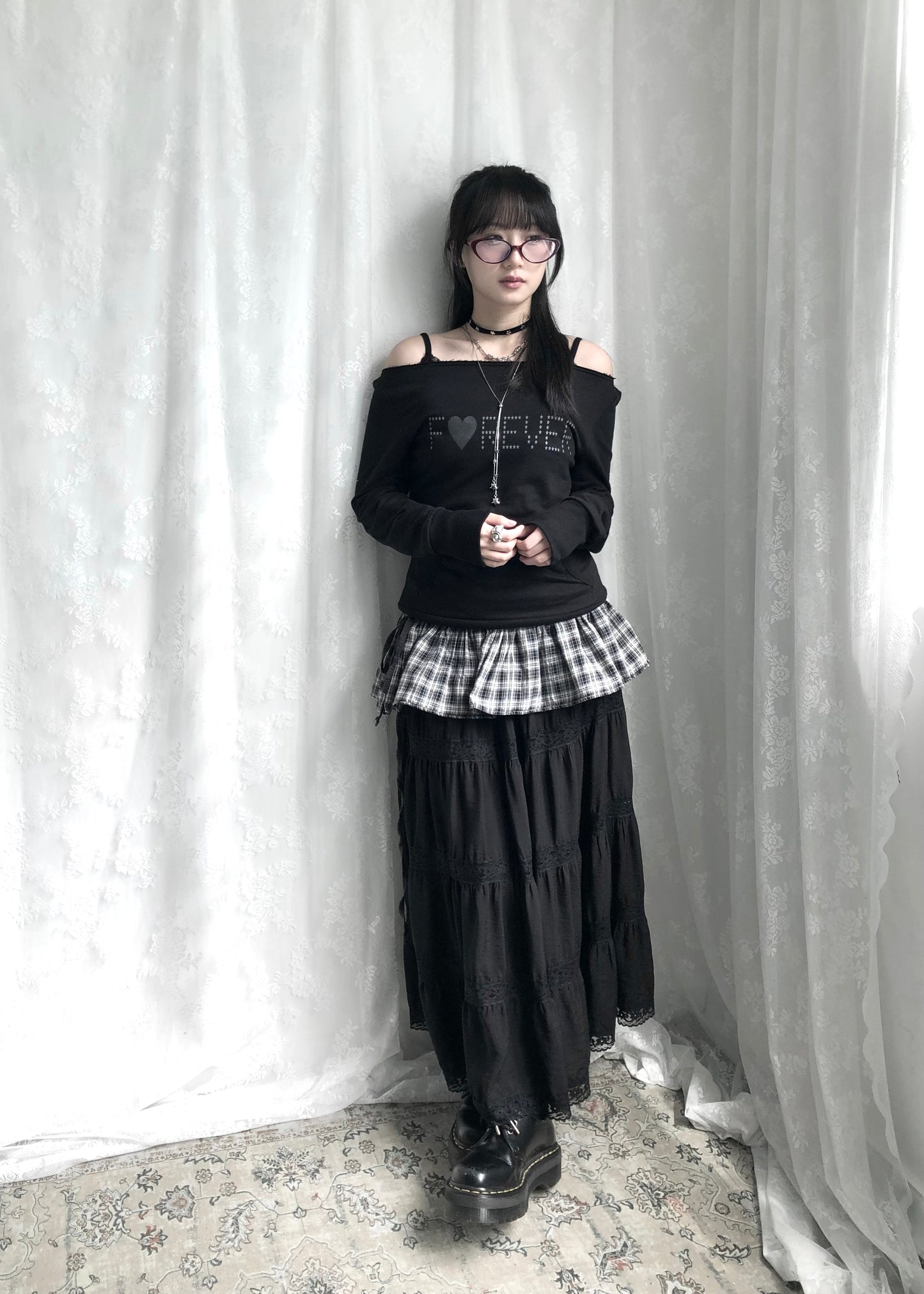 𝐓𝐰𝐨 𝐖𝐚𝐲 𝐂𝐡𝐞𝐜𝐤𝐞𝐝 𝐑𝐮𝐟𝐟𝐥𝐞 𝐋𝐚𝐲𝐞𝐫𝐢𝐧𝐠 𝐒𝐤𝐢𝐫𝐭