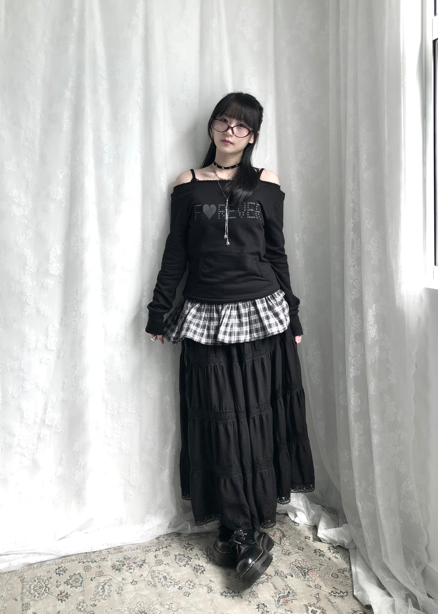 𝐓𝐰𝐨 𝐖𝐚𝐲 𝐂𝐡𝐞𝐜𝐤𝐞𝐝 𝐑𝐮𝐟𝐟𝐥𝐞 𝐋𝐚𝐲𝐞𝐫𝐢𝐧𝐠 𝐒𝐤𝐢𝐫𝐭