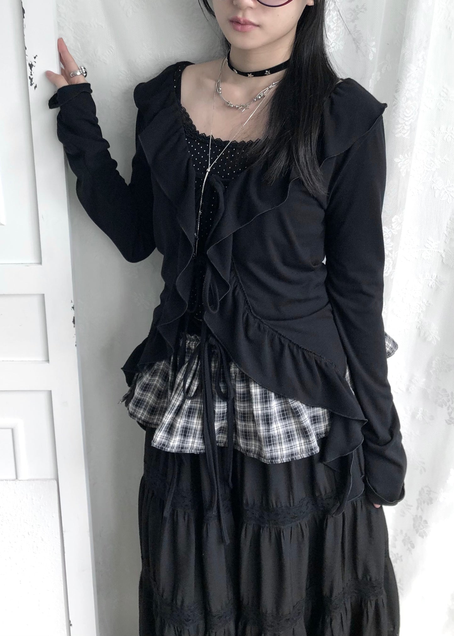 𝐓𝐰𝐨 𝐖𝐚𝐲 𝐂𝐡𝐞𝐜𝐤𝐞𝐝 𝐑𝐮𝐟𝐟𝐥𝐞 𝐋𝐚𝐲𝐞𝐫𝐢𝐧𝐠 𝐒𝐤𝐢𝐫𝐭