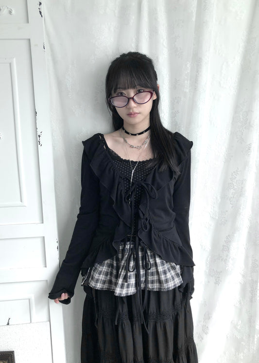 𝐏𝐨𝐥𝐤𝐚 𝐃𝐨𝐭𝐬 𝐋𝐚𝐜𝐞 𝐓𝐚𝐧𝐤 𝐓𝐨𝐩 - 𝐁𝐥𝐚𝐜𝐤