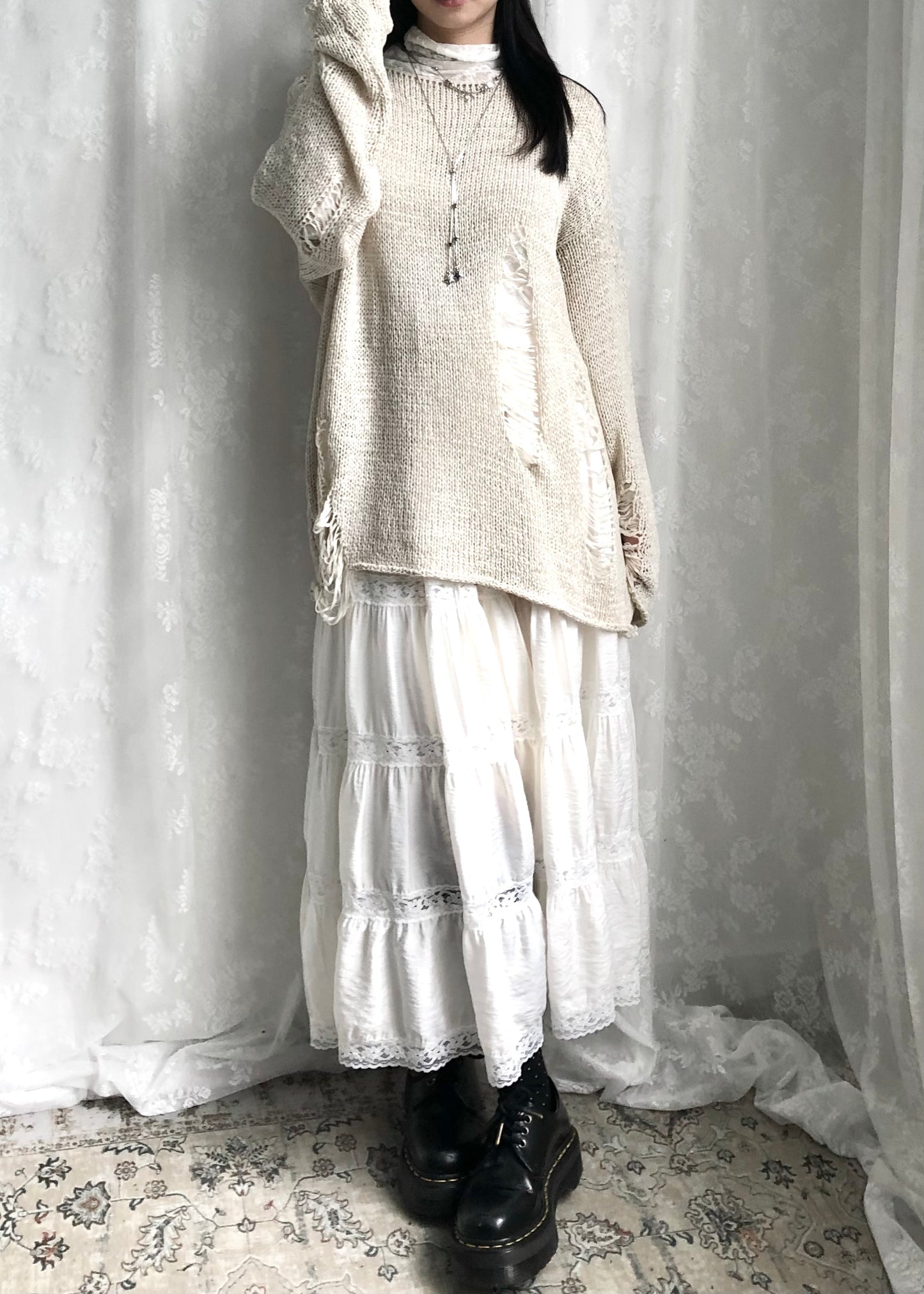 𝐄𝐜𝐡𝐨 𝐃𝐢𝐬𝐭𝐫𝐞𝐬𝐬𝐞𝐝 𝐊𝐧𝐢𝐭 𝐒𝐰𝐞𝐚𝐭𝐞𝐫 - 𝐁𝐞𝐢𝐠𝐞