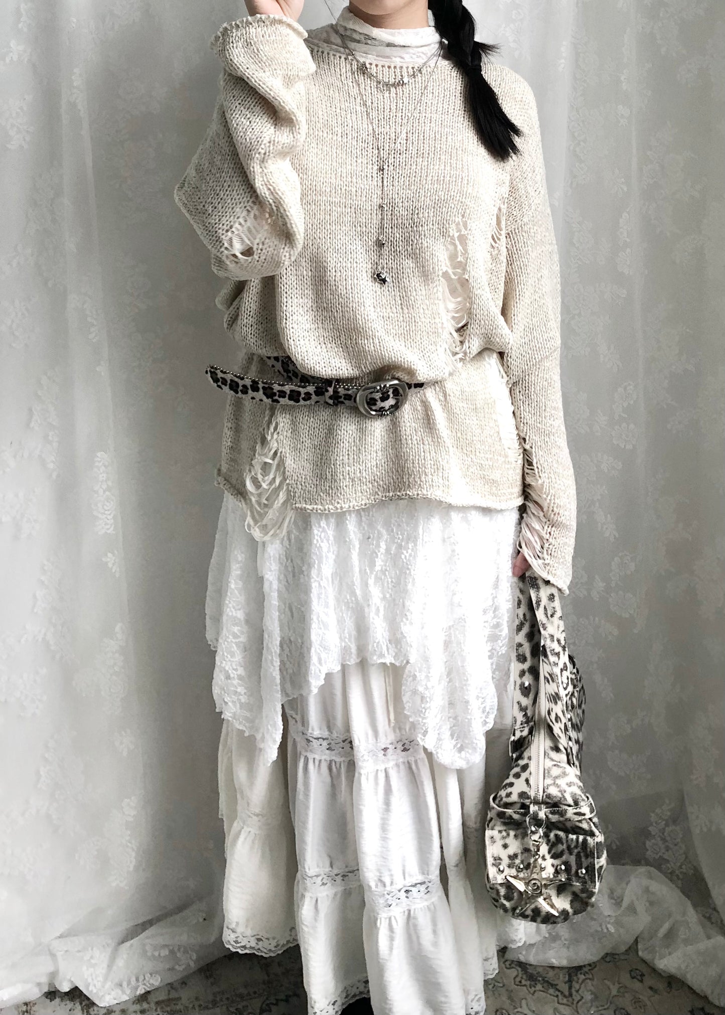 𝐄𝐜𝐡𝐨 𝐃𝐢𝐬𝐭𝐫𝐞𝐬𝐬𝐞𝐝 𝐊𝐧𝐢𝐭 𝐒𝐰𝐞𝐚𝐭𝐞𝐫 - 𝐁𝐞𝐢𝐠𝐞