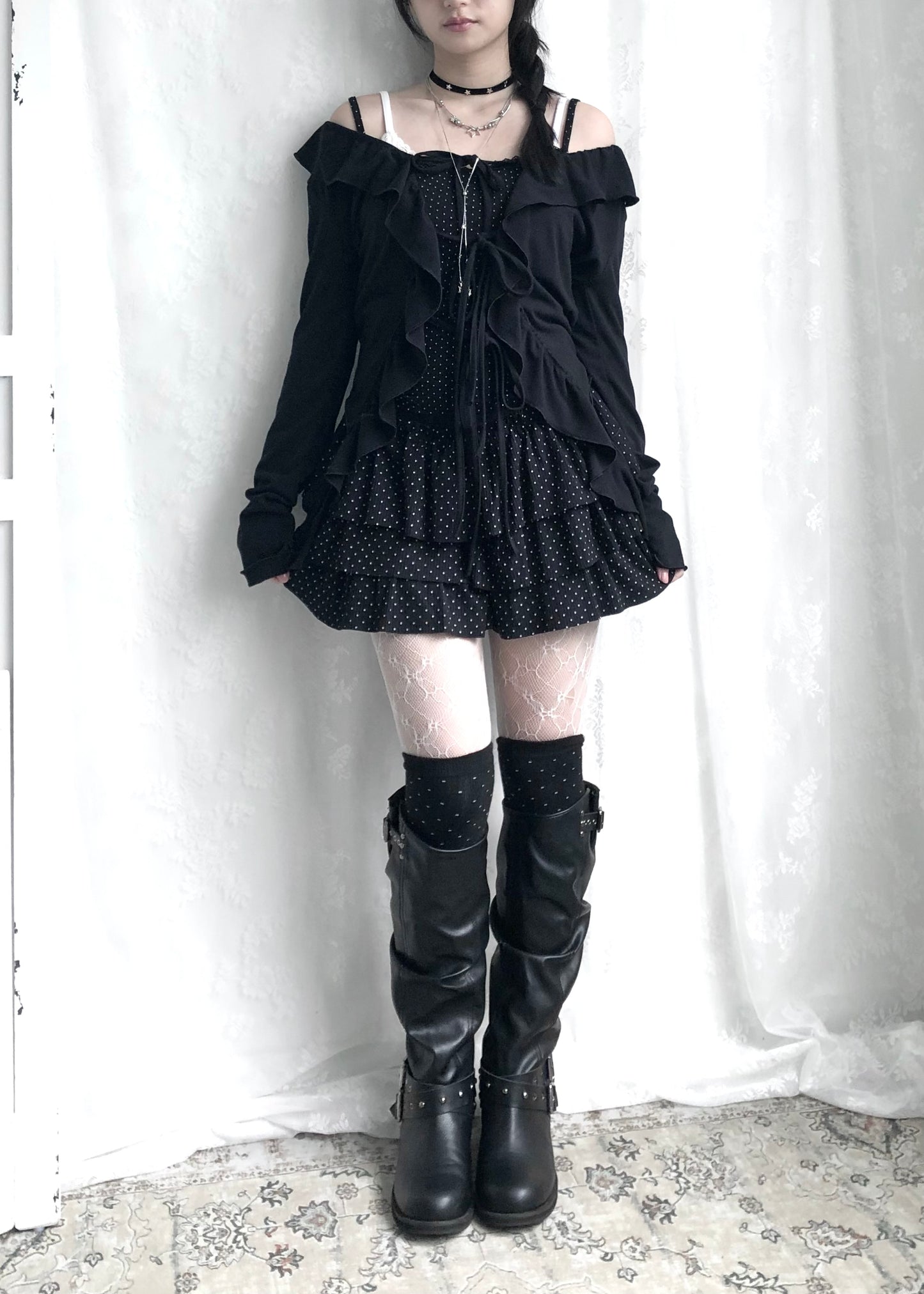 𝐏𝐨𝐥𝐤𝐚 𝐃𝐨𝐭𝐬 𝐋𝐚𝐜𝐞 𝐓𝐚𝐧𝐤 𝐓𝐨𝐩 - 𝐁𝐥𝐚𝐜𝐤