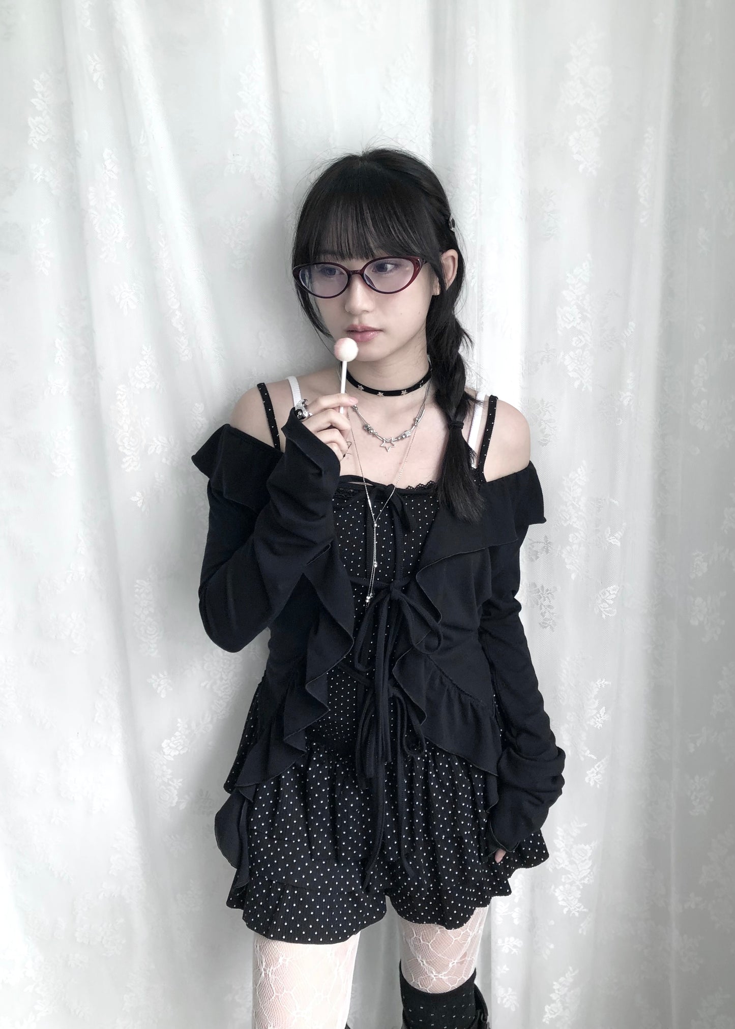 𝐏𝐨𝐥𝐤𝐚 𝐃𝐨𝐭𝐬 𝐋𝐚𝐜𝐞 𝐓𝐚𝐧𝐤 𝐓𝐨𝐩 - 𝐁𝐥𝐚𝐜𝐤