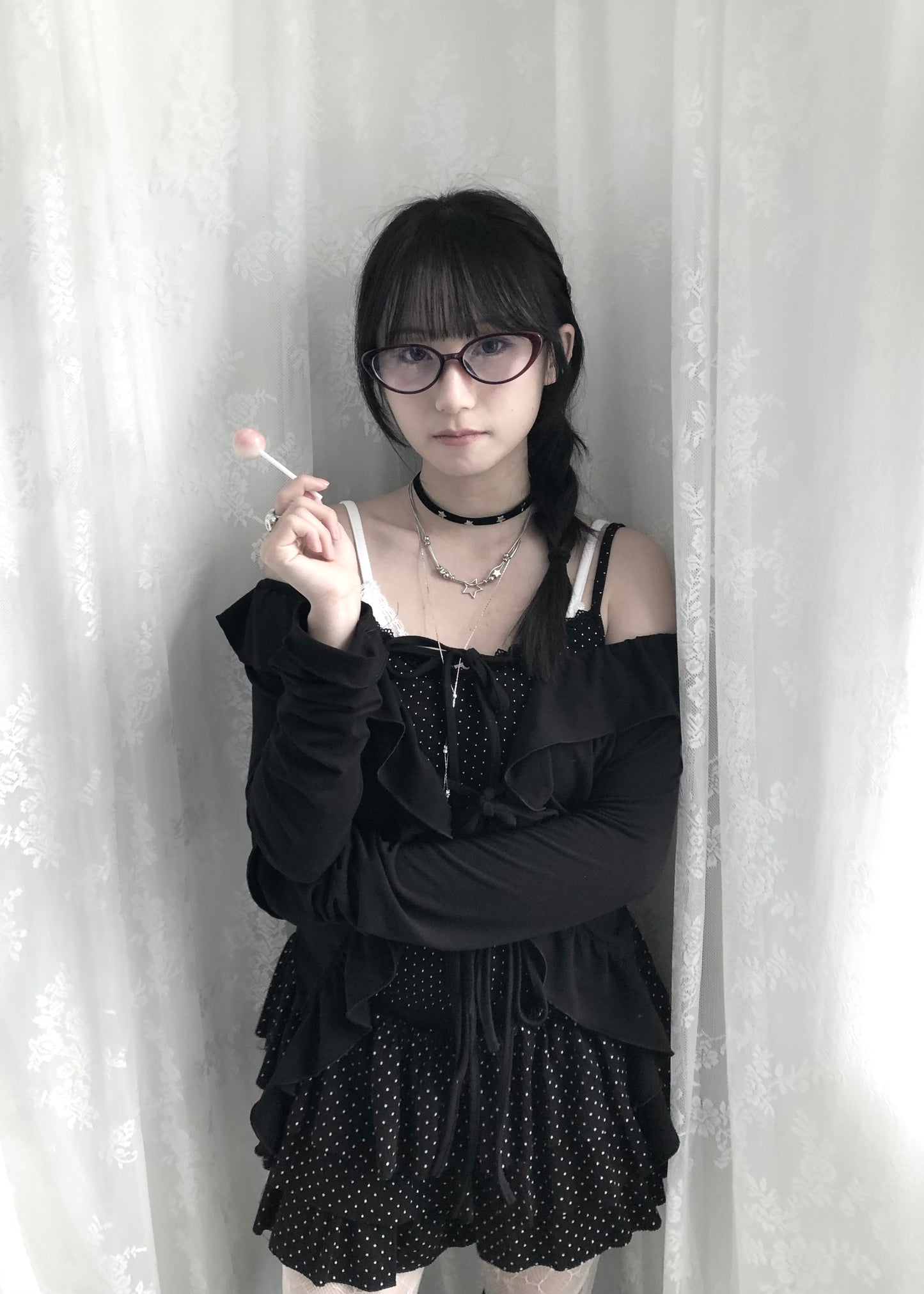 𝐏𝐨𝐥𝐤𝐚 𝐃𝐨𝐭𝐬 𝐋𝐚𝐜𝐞 𝐓𝐚𝐧𝐤 𝐓𝐨𝐩 - 𝐁𝐥𝐚𝐜𝐤